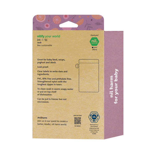 Reusable Food Pouch 5 Pack Assorted-Nil-Matakana Pharmacy